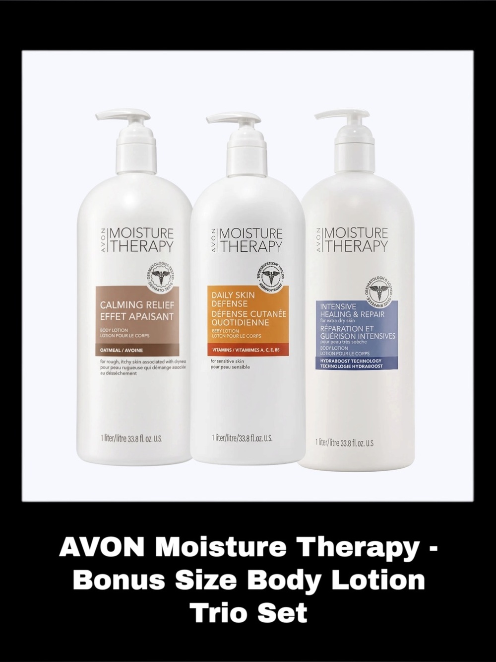 AVON Moisture Therapy - Bonus Size Body Lotion Trio Set